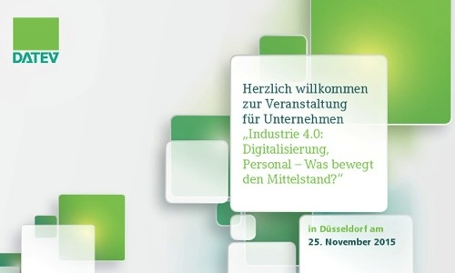 Stefan F. Gross und Datev - Veranstaltung für Unternehmen am 25.11.2015 in Düsseldorf